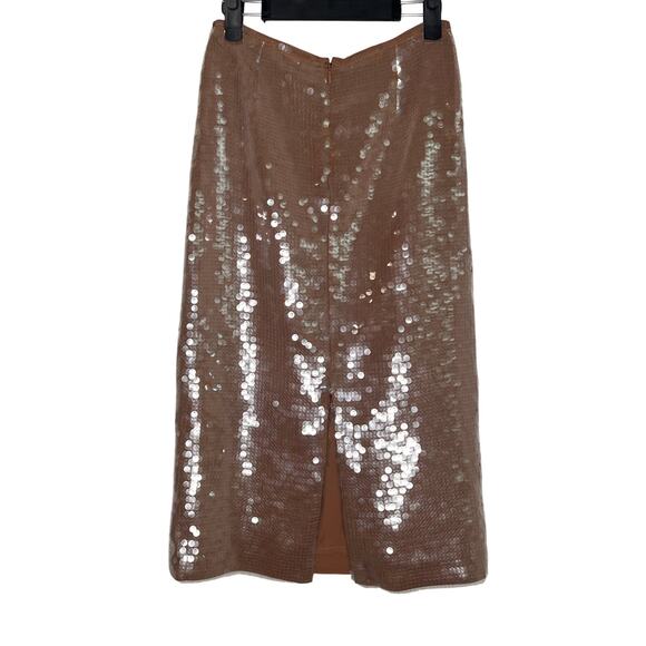 Madewell Sequin High Waisted Midi Pencil Skirt Fallen Timber N0100 Women 0 NWT - Picture 12 of 14